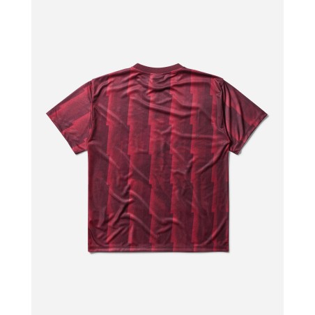 Brand New Men's Arsenal Lightning Stripe Poly T-Shirt Red Immediate Availability