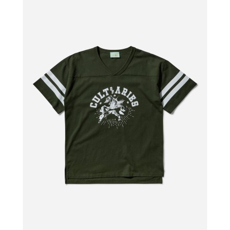 Brand New Men's Cult of Varsity T-Shirt Forest Green Latest Edition