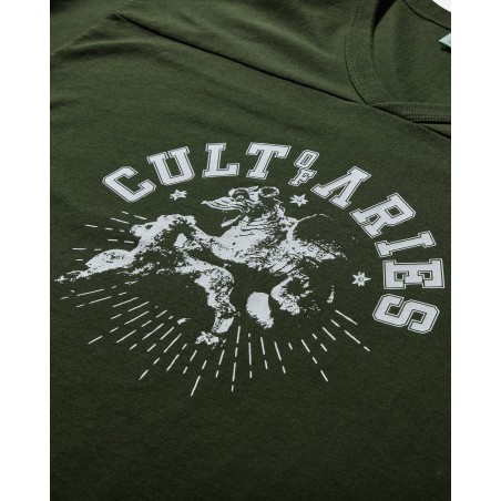 Brand New Men's Cult of Varsity T-Shirt Forest Green Latest Edition