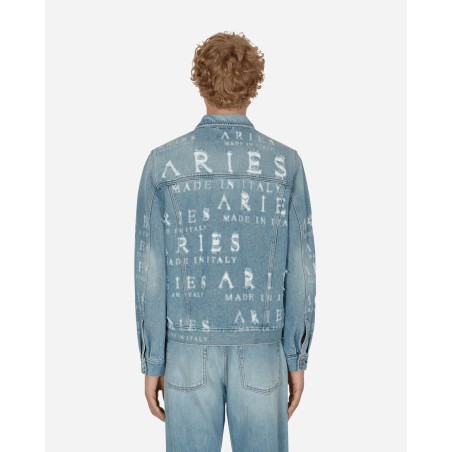 Brand New Destroyed Jean Jacket Blue On Hand Now