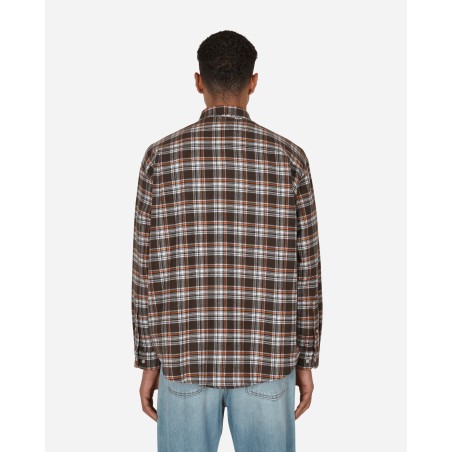 Brand New Check Longsleeve Shirt Brown New Stock