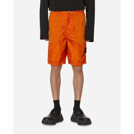 Brand New Garment Dyed Polyester Shorts Orange New Release