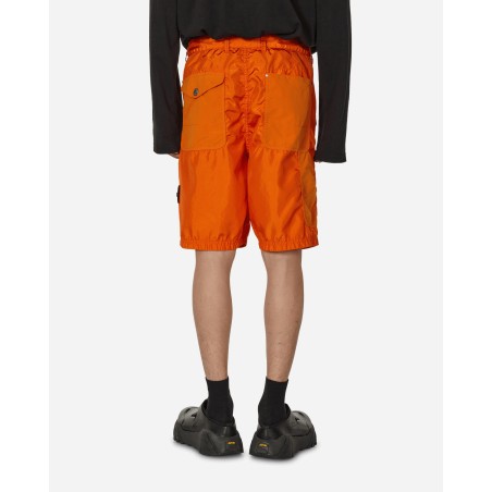 Brand New Garment Dyed Polyester Shorts Orange New Release