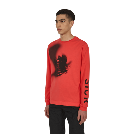 Brand New Treated Longsleeve T-Shirt Red Available for Immediate Shipping