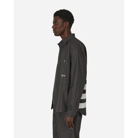 Brand New Marina Pleated Cotton Canvas Overshirt Charcoal Limited Stock