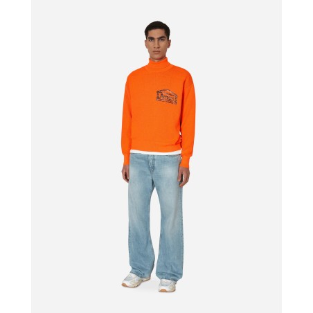 Brand New Temple Fluro Turtleneck Sweater Orange Just In