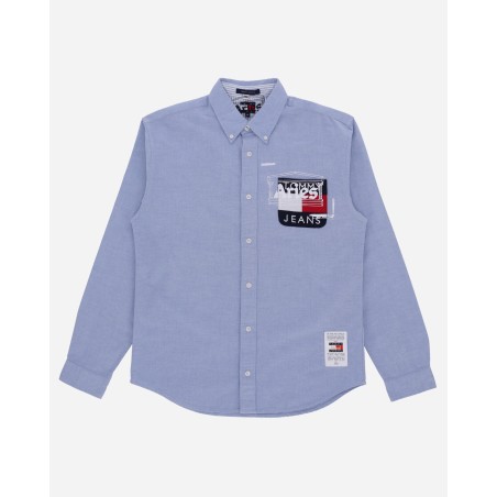 Brand New Tommy x Aries Remade: Overprinted Pocket Shirt Blue Ready for Shipment