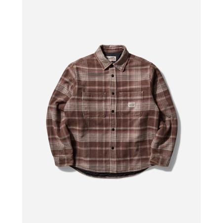 Brand New Heavy Washed Plaid Shirt Brown Limited Stock