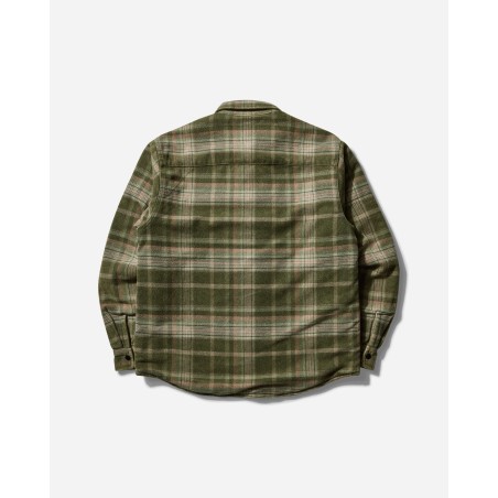 Brand New Heavy Washed Plaid Shirt Green Immediate Availability