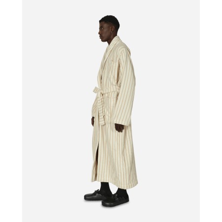 Brand New Classic Bathrobe Striped Sienna New Release