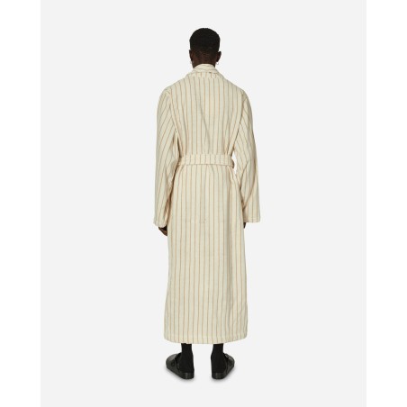 Brand New Classic Bathrobe Striped Sienna New Release