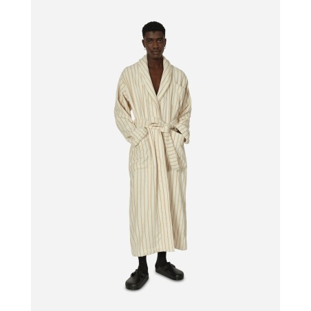 Brand New Classic Bathrobe Striped Sienna New Release