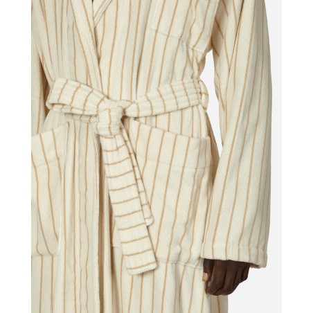 Brand New Classic Bathrobe Striped Sienna New Release