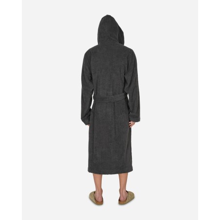 Brand New Hooded Bathrobe Ash Black On Hand Now