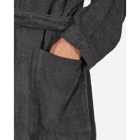 Brand New Hooded Bathrobe Ash Black On Hand Now