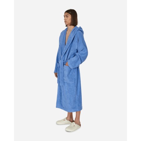 Brand New Hooded Bathrobe Clear Blue Limited Stock