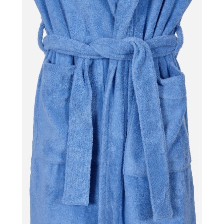 Brand New Hooded Bathrobe Clear Blue Limited Stock