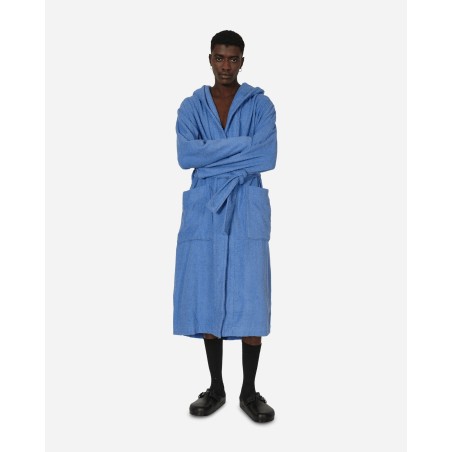 Brand New Hooded Bathrobe Clear Blue