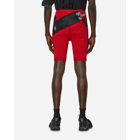 Brand New UNDERCOVER Soukuu Trail Run Utility Shorts Tights Chili Pepper Red Immediate Availability