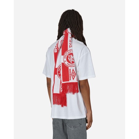 Brand New England Eyes Scarf White / Red Available for Immediate Shipping