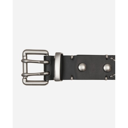 Brand New Double Pin Leather Belt Black Just Launched