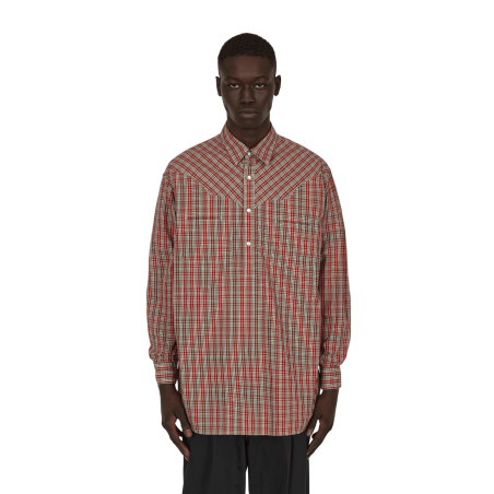 Brand New Check Longsleeve Shirt Red New Collection