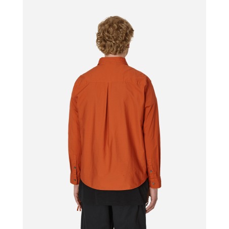 Brand New Zip Up Shirt Orange In Stock