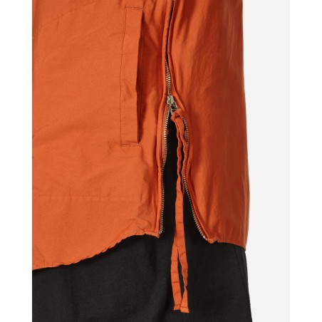 Brand New Zip Up Shirt Orange In Stock