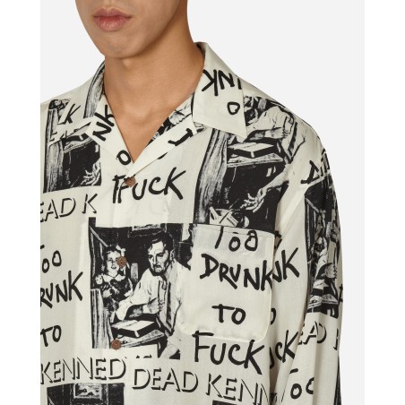 Brand New Dead Kennedys Hawaiian Longsleeve Shirt (Type-2) White Just Launched