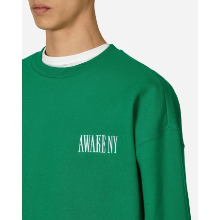 Brand New Logo Crewneck Sweatshirt Green New Release