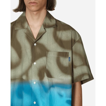 Brand New Mundo Dip Dyed Camp Shirt Brown / Blue Ready for Shipment