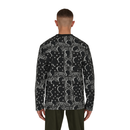 Brand New Big Paisley Longsleeve T-Shirt Black