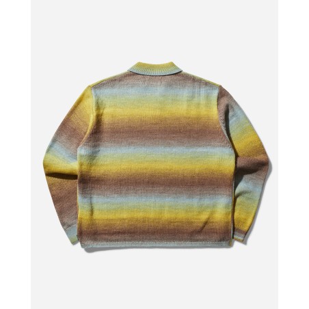 Brand New Men's Ombre Collared Sweater Multicolor Latest Edition