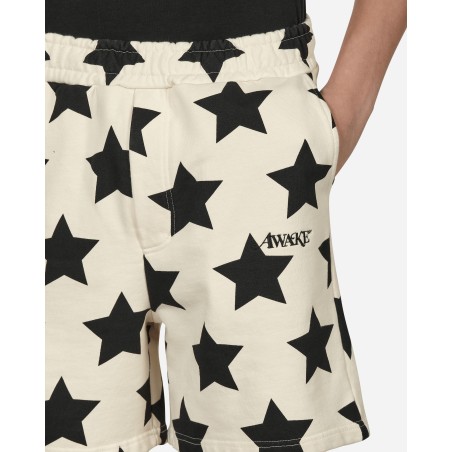 Brand New Star Printed Sweatshorts White In Stock