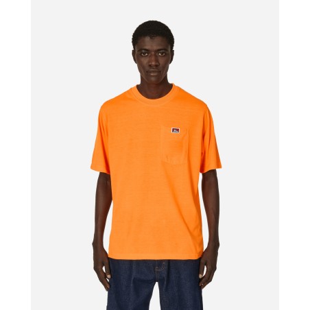 Brand New Heavy Duty Classic Label Pocket T-Shirt Orange Immediate Availability