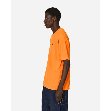 Brand New Heavy Duty Classic Label Pocket T-Shirt Orange Immediate Availability