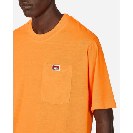 Brand New Heavy Duty Classic Label Pocket T-Shirt Orange Immediate Availability