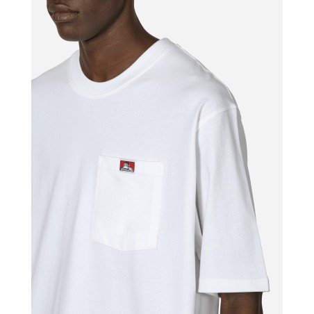 Brand New Heavy Duty Classic Label Pocket T-Shirt White