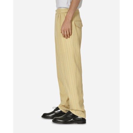 Brand New Dennis Stripe Trousers Cream / White