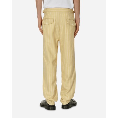 Brand New Dennis Stripe Trousers Cream / White