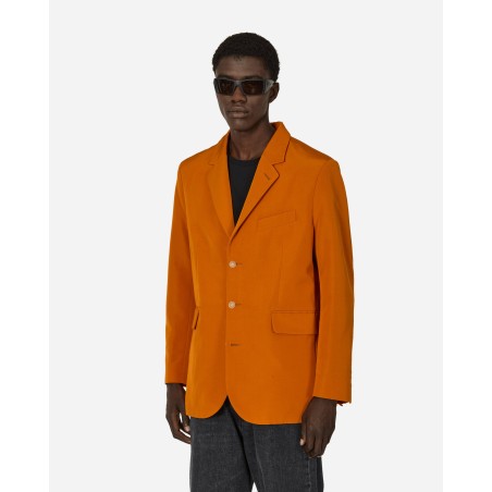 Brand New Ginger Faille Single-Breasted Suit Jacket Orange Available for Immediate Shipping