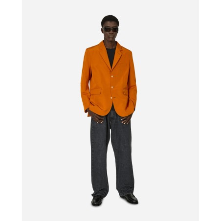 Brand New Ginger Faille Single-Breasted Suit Jacket Orange Available for Immediate Shipping