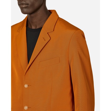 Brand New Ginger Faille Single-Breasted Suit Jacket Orange Available for Immediate Shipping