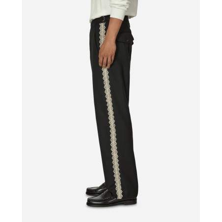 Brand New Lacework Side Buckle Trousers Black On Hand Now