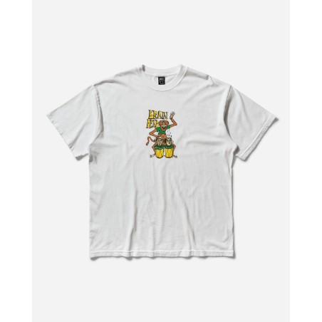 Brand New Men's Bongo Brain T-Shirt White In Stock