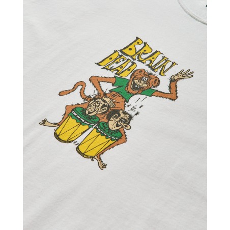 Brand New Men's Bongo Brain T-Shirt White In Stock