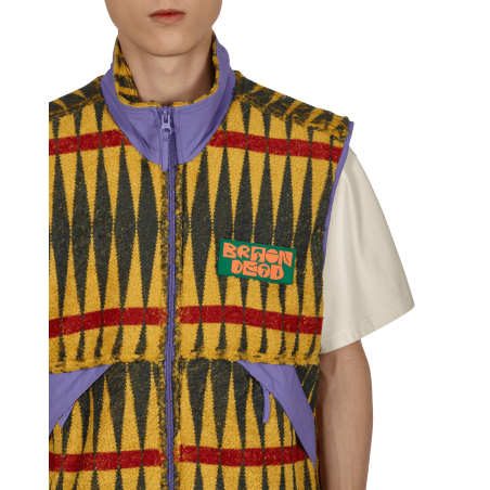 Brand New Configuration Sherpa Vest Multicolor Fresh Release