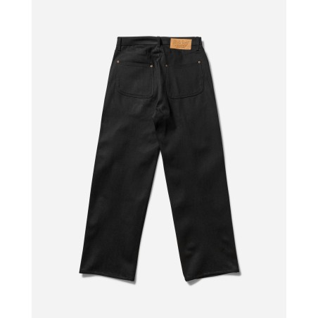 Brand New Men's Type 00 13.2oz Selvedge Denim Pants Solid Black Ready for Shipment