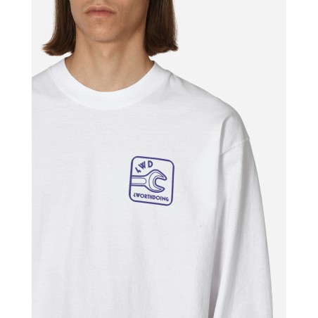 Brand New Maintenance Longsleeve T-Shirt White In Stock