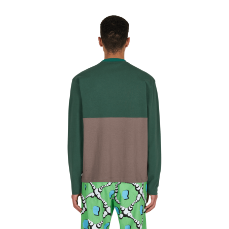 Brand New Embroidered Football Longsleeve T-Shirt Green Just Launched